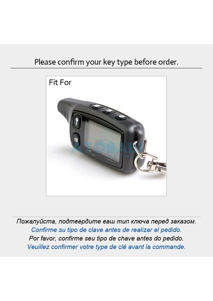 Mavi Tomahawk Iki Yönlü Araba Hırsız Alarmı LCD Anahtarlık Uzaktan Kumanda Kılıfı Için Tw Silikon Anahtarlık Kılıfı (Yurt Dışından)