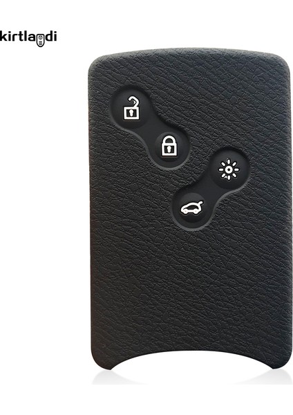 Siyah Renault Clio Megan 3 Kaptur Fluence Nema Uzaktan Kumanda Anahtar Kartı Kılıfı Silicone Araba Anahtarı Kılıfı Oto Anahtarlık Aksesuar Tutucu Fob (Yurt Dışından)