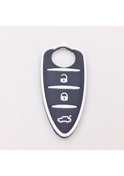 Siyah Xinyuexin Silikon Araba Anahtarı Ped Alfa Romeo 4c Mito Giulietta Myt Gto Gta Flip Uzaktan Araba Anahtarı Için (Yurt Dışından)