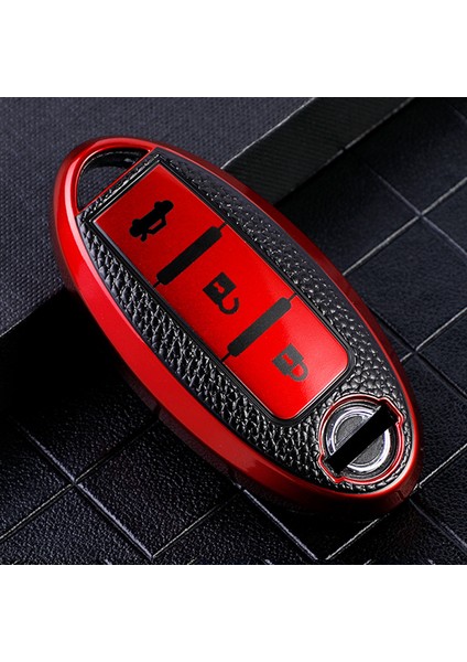 Bir Mavi Nissan Juke Leaf Micra K12 Note Patrol Qashqai J11 J10 Tiida Versa X-Trail Xtrail x Trail T32 Infiniti Için Tpu Anahtar Kapak Kılıfı (Yurt Dışından) fırsatları