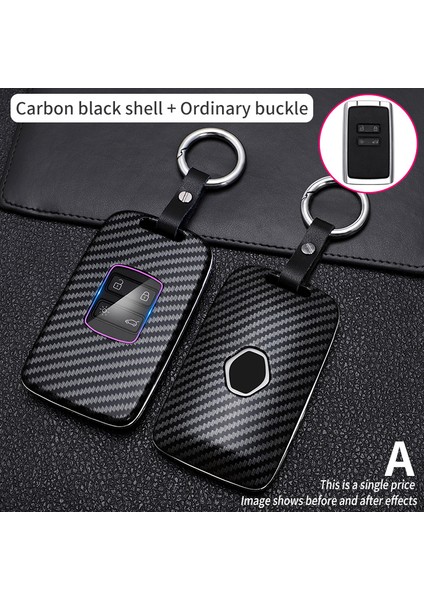 Siyah Renault Megane Clio Captur Kangoo Laguna Talisman Scenic Anahtar Kılıfı Kabuk Anahtarlık Şarj Ceketi (Yurt Dışından)