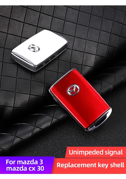 Kırmızı Mazda 3 CX30 Cx5 Cx Araba Alaşım Anahtar Kılıfı Koruma Anahtar Kapak Kabuk Anahtarlık Halka Araba Koruyucu Aksesuarları (Yurt Dışından) fiyatları