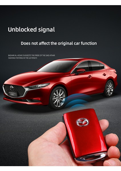 Kırmızı Mazda 3 CX30 Cx5 Cx Araba Alaşım Anahtar Kılıfı Koruma Anahtar Kapak Kabuk Anahtarlık Halka Araba Koruyucu Aksesuarları (Yurt Dışından) modelleri
