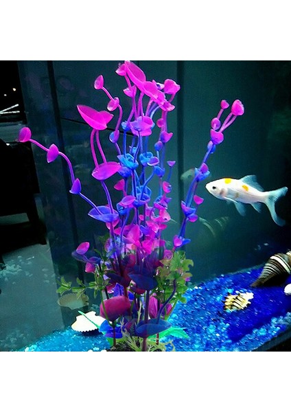 No.5 Tarzı Mor Çiçek Yapay Plastik Bitki Suni Akvaryum Bitkisi Balık Tankı Aksesuar Dekorasyon Süs Bitkisi Su Altı Bitkisi (Yurt Dışından) fiyatları