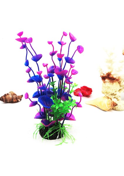 No.5 Tarzı Mor Çiçek Yapay Plastik Bitki Suni Akvaryum Bitkisi Balık Tankı Aksesuar Dekorasyon Süs Bitkisi Su Altı Bitkisi (Yurt Dışından) fırsatları