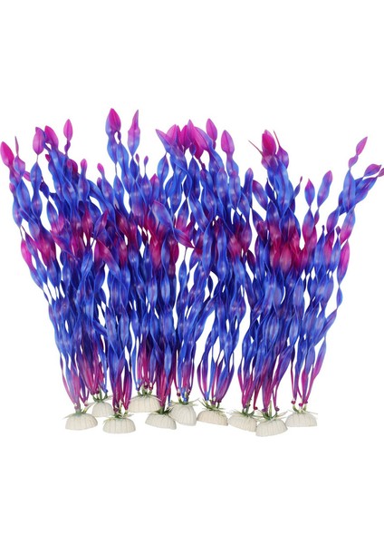 Mor Tarzı 35CM Balık Akvaryumu Bitkileri Deniz Yosunu Su Bitkileri Için Akvaryum cm Plastik Balık Tankı Bitkisi Akvaryum Dekorasyonu (Yurt Dışından)