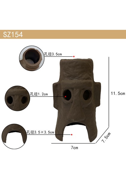 SZ154 Stili Resim Olarak Evdeki Akvaryum Dekorasyonu Karides Akvaryum Seramik Süs Eşyası Peyzaj Mor Kum Seramik Gizleme Evi Yetiştirme Yeri Odun Parçası (Yurt Dışından)