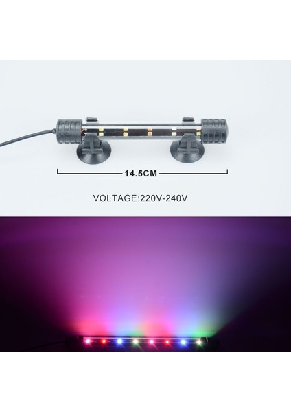 Wb-14çok Renkli Stil cm Akvaryum Işığı Balık Tankı Dalgıç Işık Lambası Su Geçirmez Sualtı LED Işıkları Akvaryum Aydınlatması (Yurt Dışından)