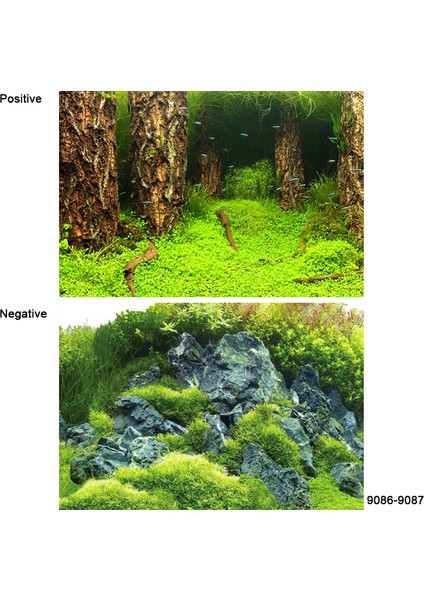 9086-9087 Stili 40X60CM 3D Sticker Poster Akvaryum Dekorasyon Arka Plan Boyama Balık Tankı Süsü Su Manzarası Okyanus Deniz Bitkileri Arka Plan Aksesuarları (Yurt Dışından)