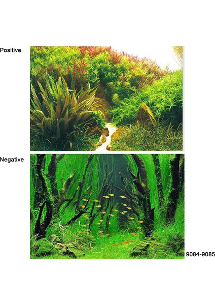 9084-9085 Stili 40X60CM 3D Sticker Poster Akvaryum Dekorasyon Arka Plan Boyama Balık Tankı Süsü Su Manzarası Okyanus Deniz Bitkileri Arka Plan Aksesuarları (Yurt Dışından)