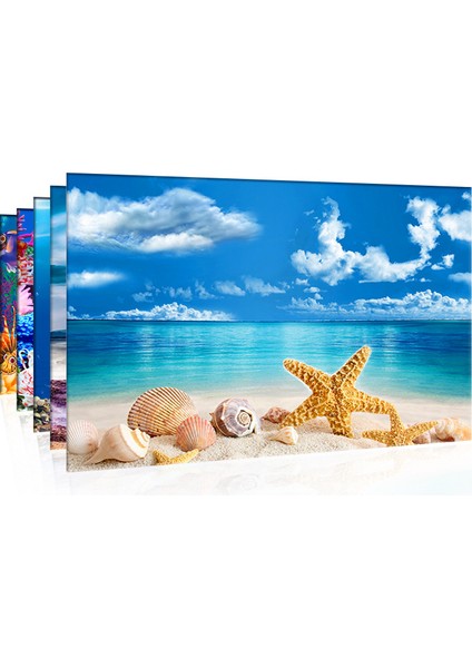 9084-9085 Stili 40X60CM 3D Sticker Poster Akvaryum Dekorasyon Arka Plan Boyama Balık Tankı Süsü Su Manzarası Okyanus Deniz Bitkileri Arka Plan Aksesuarları (Yurt Dışından) fiyatları