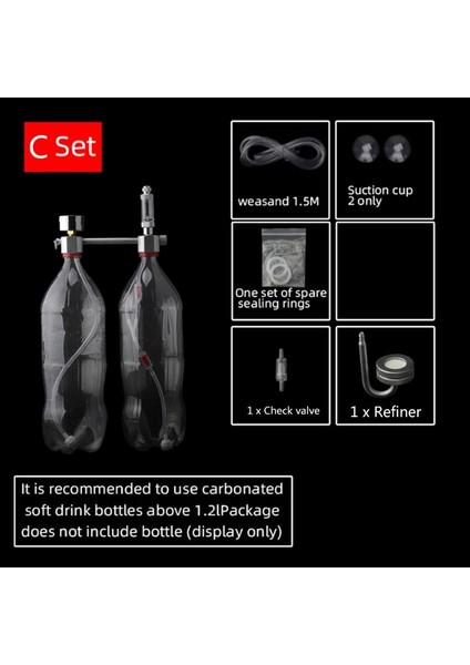 C Stili Akvaryum Dıy Co2 Sistemi Jeneratör Kiti Kabarcık Sayacı Bitkiler Difüzör Bitkiler Için Solenoid Valf ile Balık Tankı Aksesuarları C42 (Yurt Dışından) indirimleri