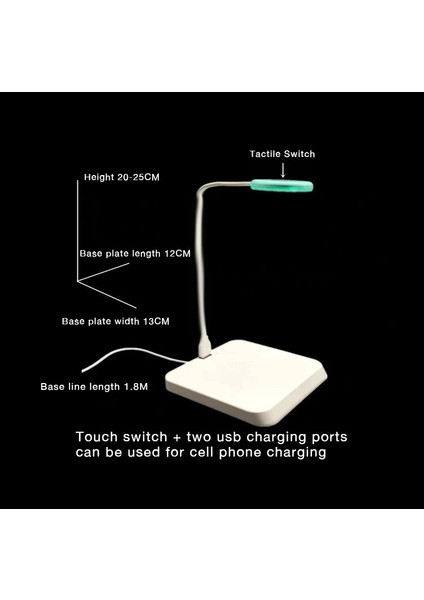 LED Tarzı 360 Derece Açı Ayarlanabilir 6500K USB Şarj Mini Nano LED Işık Akvaryum Balık Tankı Bitki Büyümesi Için Su (Yurt Dışından)