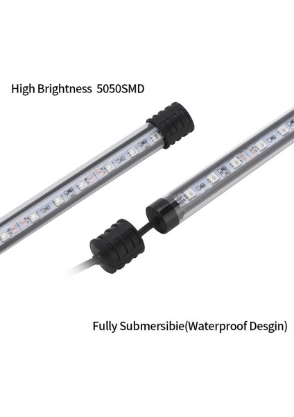 SZD-Q50RM Stili Yedi Masterrgb Akvaryum Işığı cm Uzaktan Kumandalı Dalış Lambası Bitkiler Için Renkli Lamba V Lambası Akvaryum Amfibi Kullanım (Yurt Dışından)