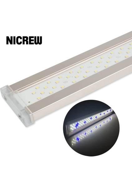 Ade 200C Stili Nicrew Akvaryum Akvaryum Tesisi Için LED Aydınlatma Ultra-Ince Alüminyum Alaşımlı Balık Tankı Tesisi Büyümek LED Aydınlatma K (Yurt Dışından) fiyatları