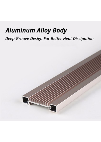 Ade 200C Stili Nicrew Akvaryum Akvaryum Tesisi Için LED Aydınlatma Ultra-Ince Alüminyum Alaşımlı Balık Tankı Tesisi Büyümek LED Aydınlatma K (Yurt Dışından) indirimleri