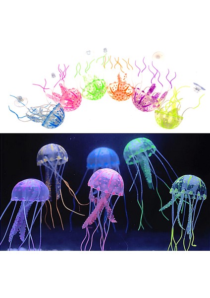 Yeşil Stil 5cm 5,8,10 cm Yapay Yüzen Işıltılı Mürekkep Balığı Akvaryum Süsü Fish Tank Su Altı Aydınlatmalı Süs Bitkisi Su Manzaralı (Yurt Dışından) fiyatları