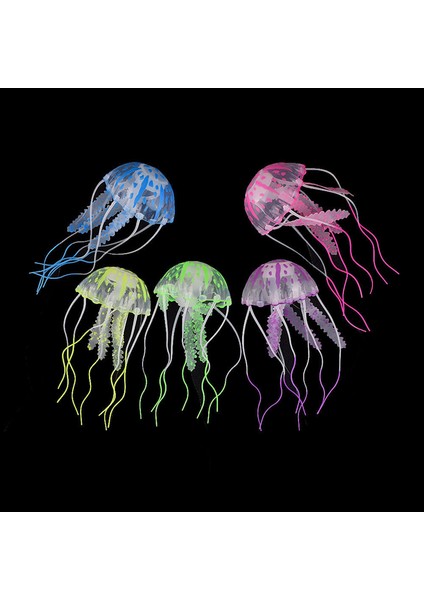 Yeşil Stil 5cm 5,8,10 cm Yapay Yüzen Işıltılı Mürekkep Balığı Akvaryum Süsü Fish Tank Su Altı Aydınlatmalı Süs Bitkisi Su Manzaralı (Yurt Dışından) modelleri