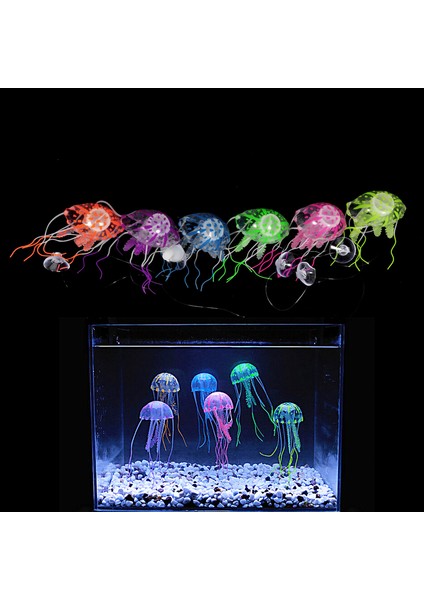 Yeşil Stil 5cm 5,8,10 cm Yapay Yüzen Işıltılı Mürekkep Balığı Akvaryum Süsü Fish Tank Su Altı Aydınlatmalı Süs Bitkisi Su Manzaralı (Yurt Dışından) indirimleri