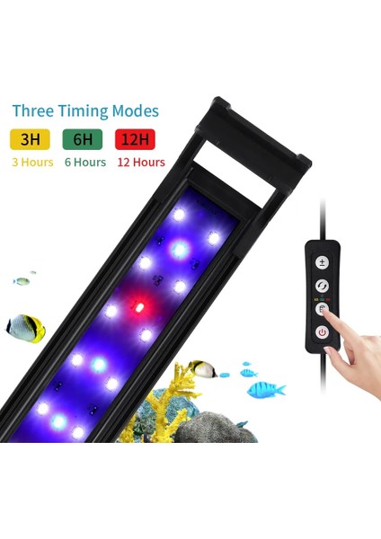 SZD-T20 Stili 10W 14W 16W Akvaryum Lambası 3 Renk Parlaklığı Balık Tanklarını Ayarlamak Zamanlama Klip Işık Su Bitkileri Aydınlatma Su Geçirmez cm (Yurt Dışından) fiyatları