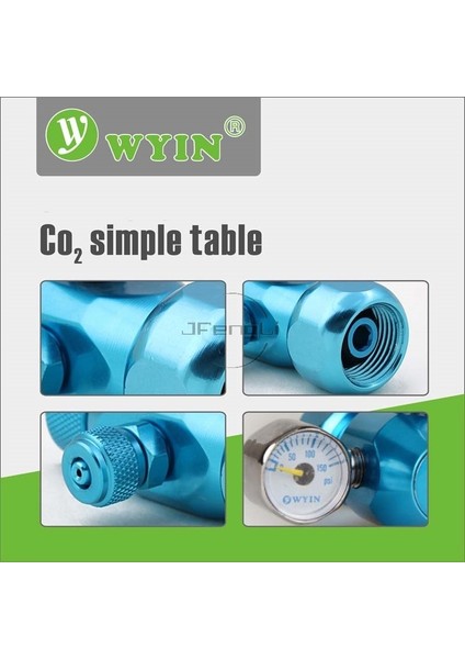 G58 Stili Dc 12V Zrdr Wyın Co2 Bitki Tankları Için Basit Regülatör Tablosu Akvaryum Co2 Kabarcık Sayacı Metal Tek Veya Çift Kafa Ayar Valfi (Yurt Dışından)