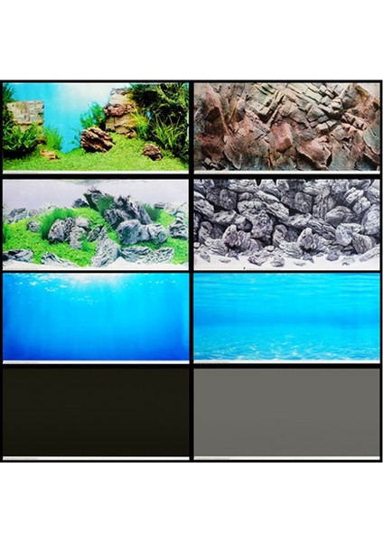 86250 S 60-30CM Stili Akvaryum Arka Plan Kağıt Duvar Duvar Kağıdı ile Balık Tankı Çift Taraflı Kaya Okyanus Su Çimen Juwel Arka Plan Boyama (Yurt Dışından) fiyatları