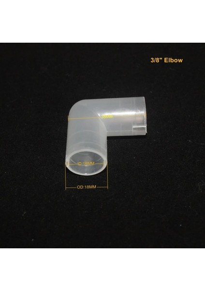 Dirsek Stili Nuonuowell '' '' Boru Bağlantısı Plastik Yarı Saydam Boru Bağlantıları Damlama Kutusu Aksesuarları Tee Dirsek Bağlantı Paketi (Yurt Dışından)