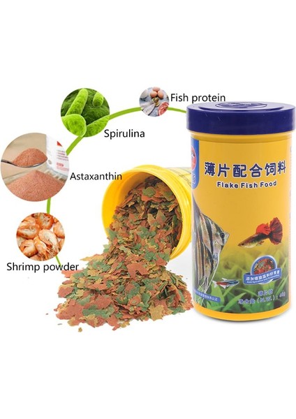 25G Tarzı 250 ml Süs Balığı Yemi Altın Balık Koi Japon Balığı Küçük Orta Boy Tropikal Balık Pul Yem ve Akvaryum Aksesuarları (Yurt Dışından) fiyatları