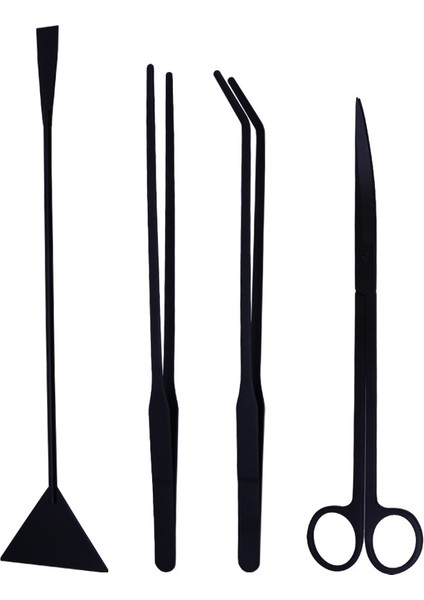 F Stili Sucul Bitki Cımbız Spatula Aracı Paslanmaz Çelik Akvaryum Temizleyici Aracı Akvaryum Cımbız Balık Tankı Temizleme Araçları (Yurt Dışından) fırsatları