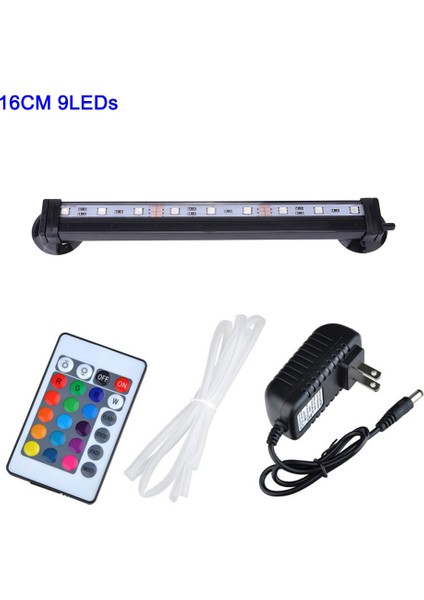 Abd Tak 16CM Stili 16CM-46CM Su Geçirmez LED Akvaryum Işık Uzaktan Kumanda Sualtı Balık Tankı Lambası Kabarcık Lambası Rgb Ingıltere Abd Au Ab Tak Ac (Yurt Dışından)