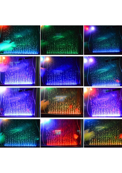 Abd Tak 16CM Stili 16CM-46CM Su Geçirmez LED Akvaryum Işık Uzaktan Kumanda Sualtı Balık Tankı Lambası Kabarcık Lambası Rgb Ingıltere Abd Au Ab Tak Ac (Yurt Dışından)