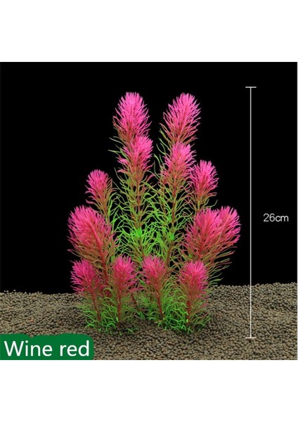 Mor Tarzı Xl Beden 26 cm Su Altı Yapay Plastik Su Bitkisi Aksesuarları Akvaryum Balık Tankı Yeşil Papatya Manzara Çimeni (Yurt Dışından) fırsatları