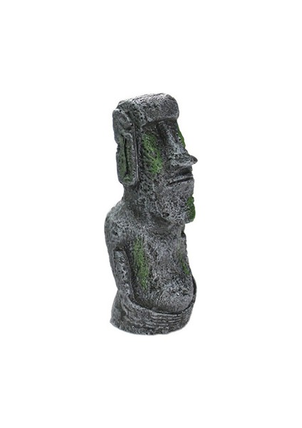 17.5x7.5cm Stili M Beden Paskalya Adası Taş Heykel Reçine Süs Balık Tankı Akvaryum Dekorasyon Cüce Teraryum Sürüngen Tankı Yapay Taş Ev Dekorasyonu (Yurt Dışından)