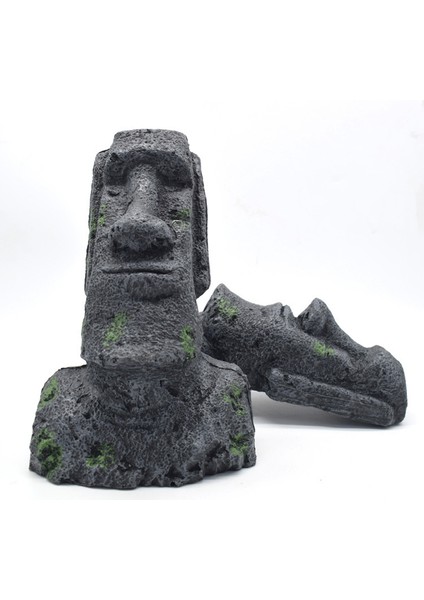 17.5x7.5cm Stili M Beden Paskalya Adası Taş Heykel Reçine Süs Balık Tankı Akvaryum Dekorasyon Cüce Teraryum Sürüngen Tankı Yapay Taş Ev Dekorasyonu (Yurt Dışından) fiyatları