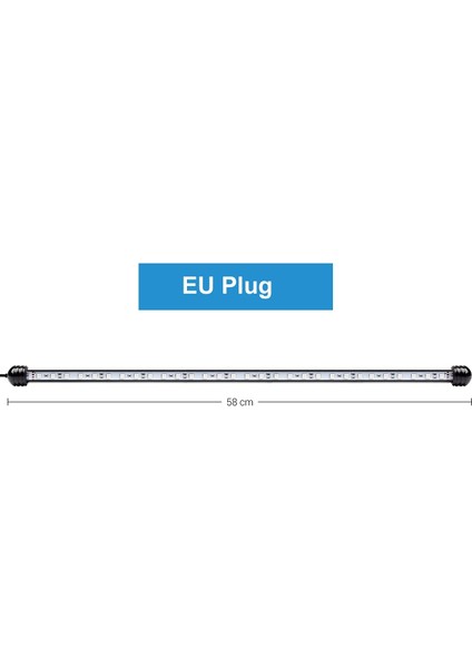 Gümüş Tarzı Su Geçirmez LED Akvaryum Işıkları Balık Tankı Işık Çubuğu 13 Renk cm Dalgıç Sualtı Klip Lamba Sucul Dekor (Yurt Dışından)