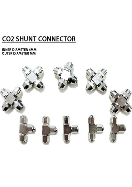 Dört Kafa Stili Akvaryum Co2 Hava Bağlantı Valfi Çoklu Yön Değiştirici Co2 Sistem Aksesuarları Hava Borusu Paslanmaz Çelik Çoklu Yön Değiştirici 4*6mm (Yurt Dışından) fiyatları