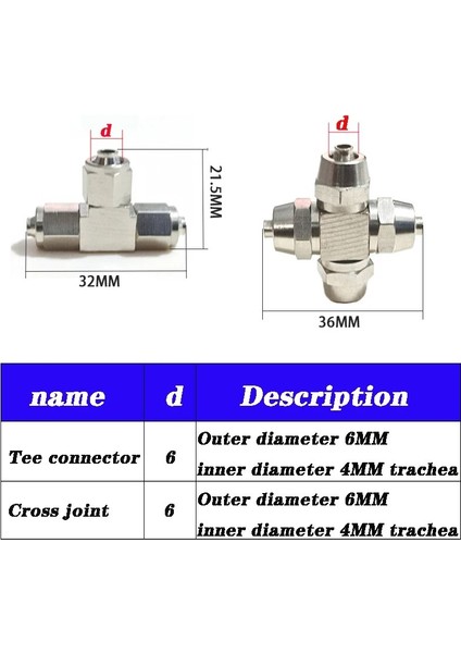 Dört Kafa Stili Akvaryum Co2 Hava Bağlantı Valfi Çoklu Yön Değiştirici Co2 Sistem Aksesuarları Hava Borusu Paslanmaz Çelik Çoklu Yön Değiştirici 4*6mm (Yurt Dışından) modelleri