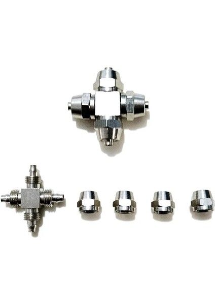 Dört Kafa Stili Akvaryum Co2 Hava Bağlantı Valfi Çoklu Yön Değiştirici Co2 Sistem Aksesuarları Hava Borusu Paslanmaz Çelik Çoklu Yön Değiştirici 4*6mm (Yurt Dışından) fırsatları