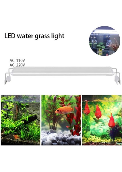 R106-400-220VEU Fiş Stili Balık Tankı LED Işığı Ultra Ince Balık Tankı Sucul Bitki Büyüme Işığı Su Geçirmez Vurgulama Klipsi Işığı LED cm LED Işığı (Yurt Dışından) fiyatları