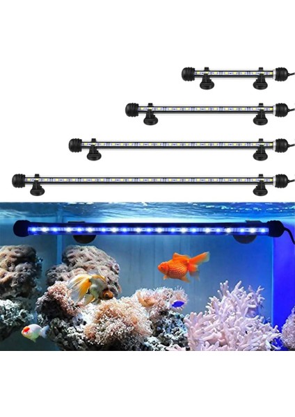39CM Beyaz Stil Akvaryum LED Işık Su Geçirmez Balık Tankı Işık Düğme Anahtarlı LED Akvaryum Lambası Aydınlatma 220V Ab Adaptörü cm (Yurt Dışından) modelleri