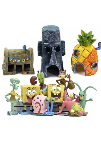 Genel Kamufl Stili Minyatür Akvaryum Süs Balık Tankı Çizgi Film Ananas Ev Balık Tankı Akvaryum Süslemesi Akvaryum Ev Aksesuarları (Yurt Dışından) fırsatları