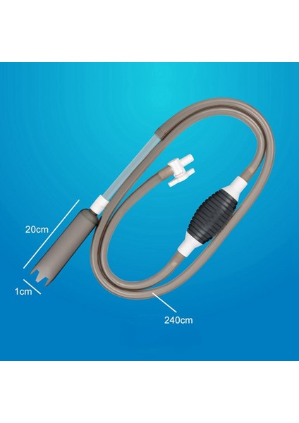 A4 Stili Akvaryum Balıkları Tankı Vakum Çakıl Su Filtresi Temizleyici Sifon Pompası Manuel Temizleyici Pompa Güvenli Vakum Akvaryum Su Değiştirici Y (Yurt Dışından)