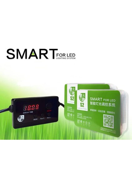 S2 Pro Kontrolör Stili Akvaryum LED Işık Mini Akvaryum Tank Akıllı Işık Kontrol Cihazı ile Evrensel Yüksek Güç Klip Işık Kaplumbağa Floresan Lamba (Yurt Dışından)