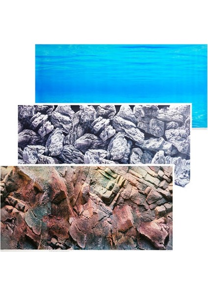 86252 Xl 150-60CM Stili Akvaryum Arka Plan Kağıt Duvar Duvar Kağıdı ile Balık Tankı Çift Taraflı Kaya Okyanus Su Çimen Juwel Arka Plan Boyama (Yurt Dışından) modelleri