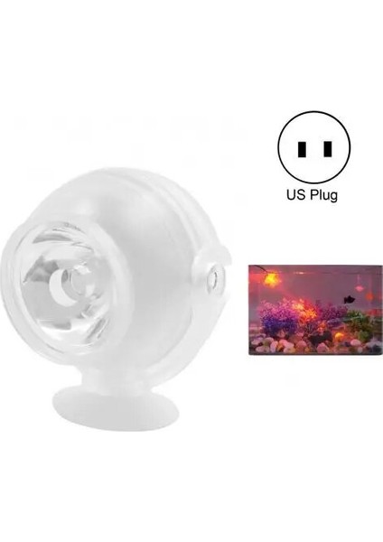 Kırmızı Abd Fiş Stili Taşınabilir Dayanıklı Zarif Renkli LED Akvaryum Balık Tankları Spot Lamba Dalış Spot Işıklı Işıklar Ev Akvaryum Malzemeleri (Yurt Dışından)