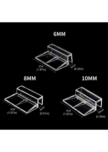9FF801455-6 Stili Balık Tankı Akrilik Klipsler Akvaryum Kapağı Kapak Destek Tutacağı (Yurt Dışından) modelleri