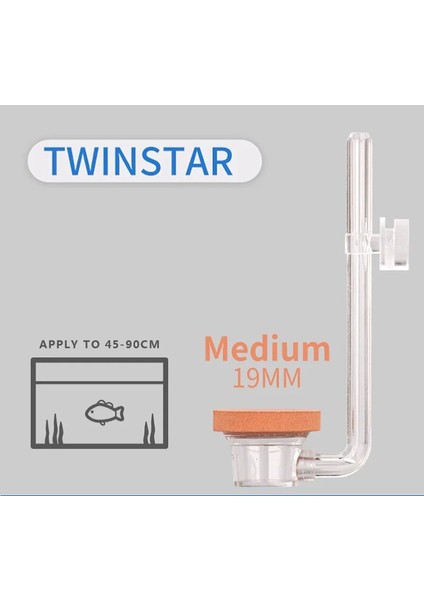 M Tarzı Twınstar Akvaryumlar Co2 Difüzör (Yurt Dışından)