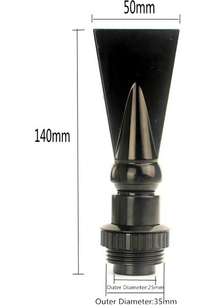 No.11 Stili 1 Adet Siyah Akvaryum Tankı Pompa Ördek Gagası Su Çıkış Nozulu Ördek Gagalı Sprinkler Dönüş Borusu Uydurma Boyutu (Yurt Dışından)