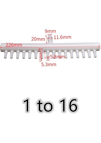 1 Ila 16 Stil Pe Plastik Akvaryum Balık Tankı Boru Tüp Saptırıcı Konnektör Oksijen Hava Pompası Hortum Bölücü Egzoz Havalandırma Parçaları (Yurt Dışından)