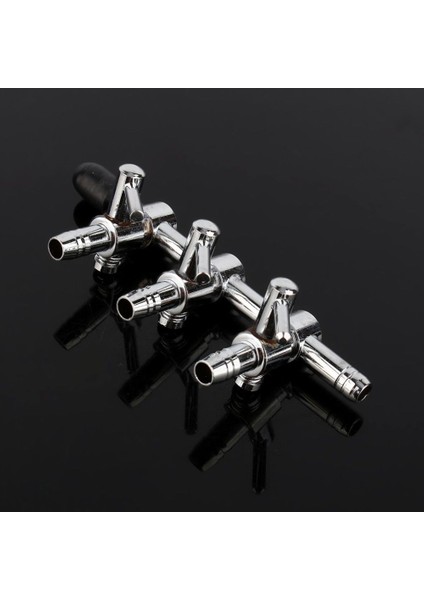 2 Yol Stili Nuonuowell Akvaryum Tank Regülatörü Hava Pompası Hava Akış Bölücü 4mm Tüp Boru Hattı Çok Yollu Kontrol Vanası Yolları Metal (Yurt Dışından)